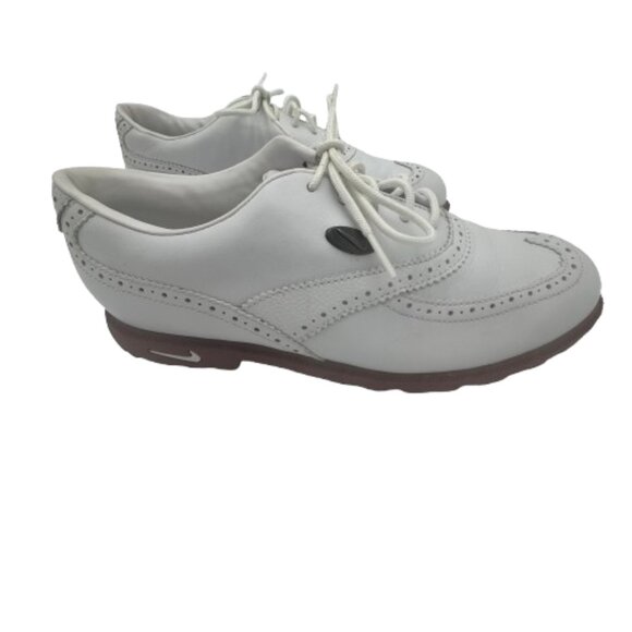 NIKE AIRLINER DRC WINGTIP WOMEN'S SIZE 8 WHITE GOLF SHOES - Picture 6 of 11